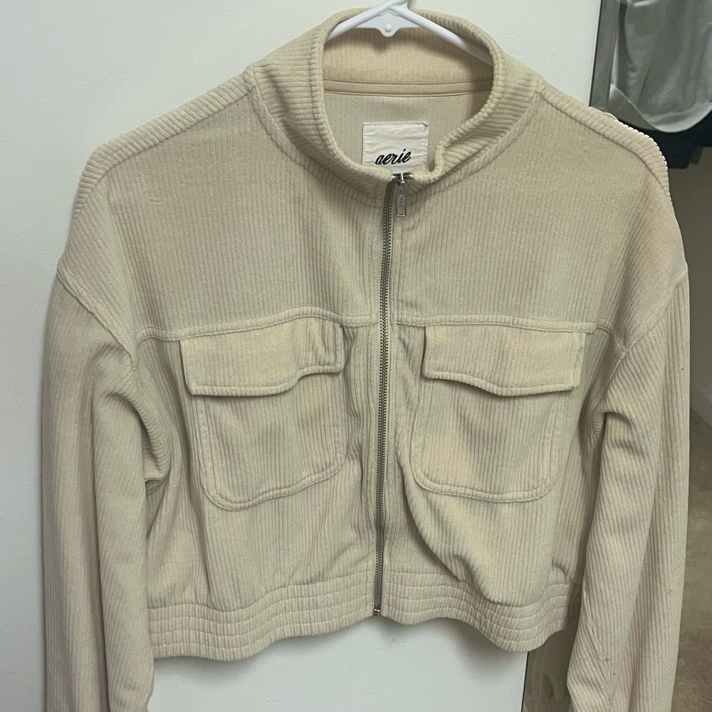 Aerie Crop Zip Up